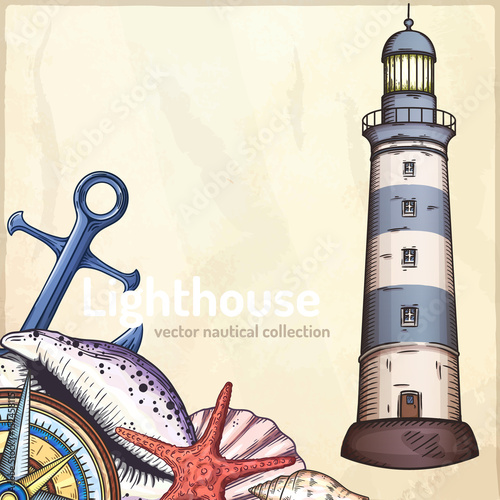 Nautical illustrations set.