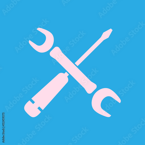 Repair Icon. Service symbol. Tools singn. Flat design style.