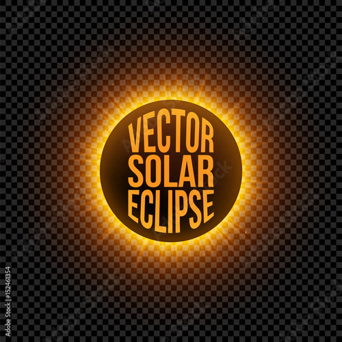 Vector solar Eclipse graphic Element