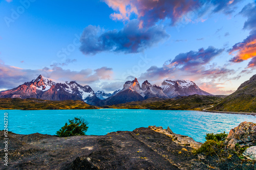 Torres del Paine,Patagonia, Chile - Southern Patagonian Ice Field, Magellanes Region of South America photo