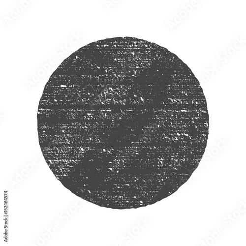 Grunge round circle shape. Dirty texture vector illustration
