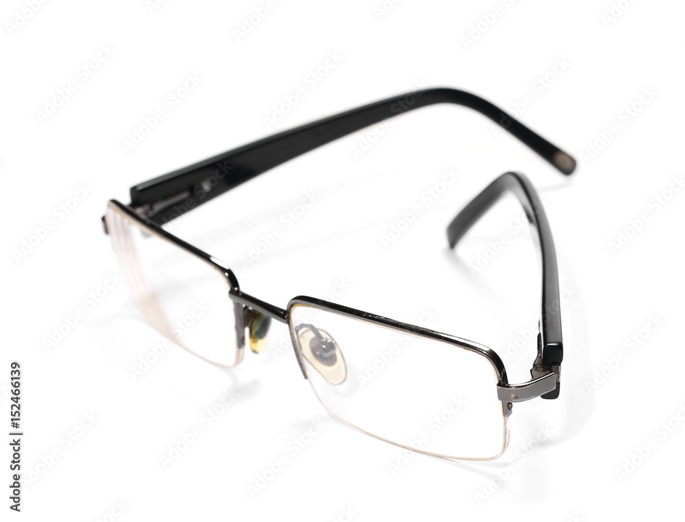 Glasses isolated on white with clipping path.