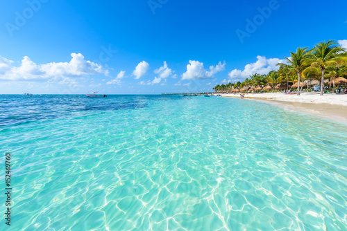 Fototapeta Naklejka Na Ścianę i Meble -  Riviera Maya - paradise beaches in Quintana Roo, Cancun - Caribbean coast of Mexico