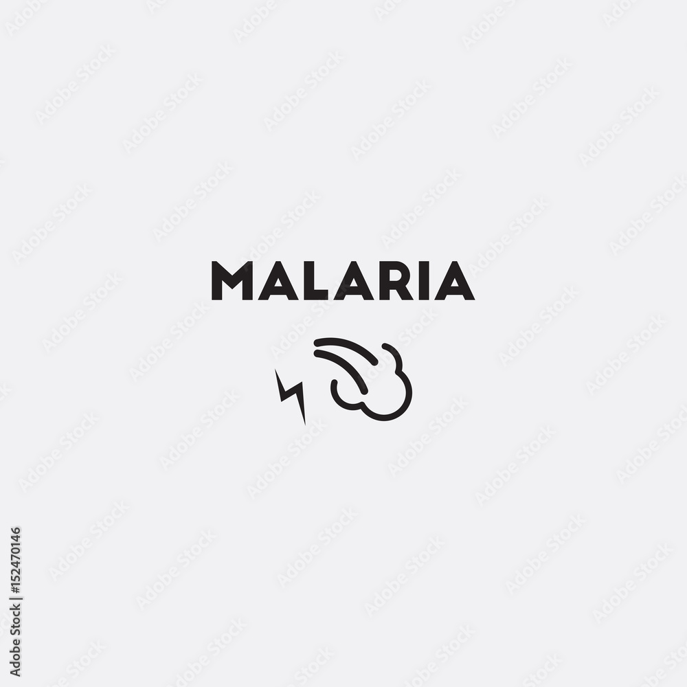 Vector Malaria sign