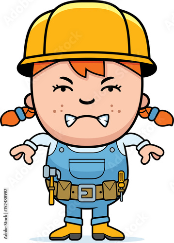Angry Builder Girl