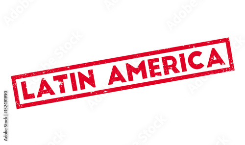 Latin America rubber stamp. Grunge design with dust scratches. Effects can be easily removed for a clean, crisp look. Color is easily changed. photo