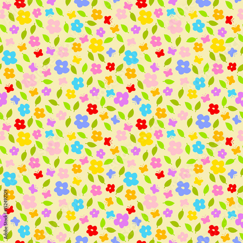 Cute pattern in small flowers. Background with flowers. 