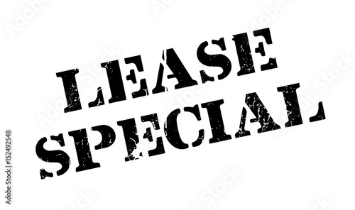 Lease Special rubber stamp. Grunge design with dust scratches. Effects can be easily removed for a clean, crisp look. Color is easily changed.