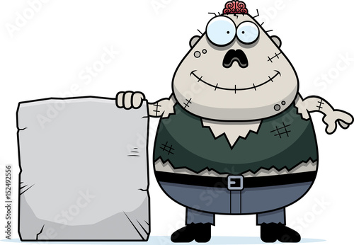 Cartoon Zombie Tombstone