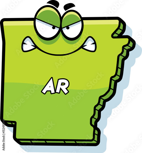 Cartoon Angry Arkansas