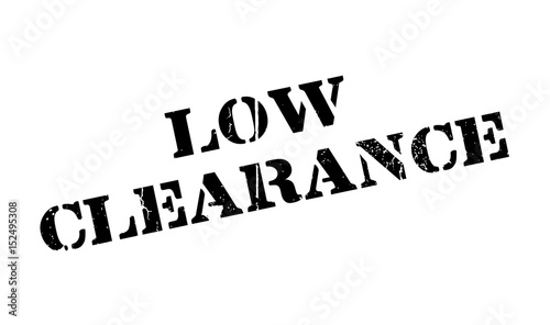 Low Clearance rubber stamp. Grunge design with dust scratches. Effects can be easily removed for a clean, crisp look. Color is easily changed.