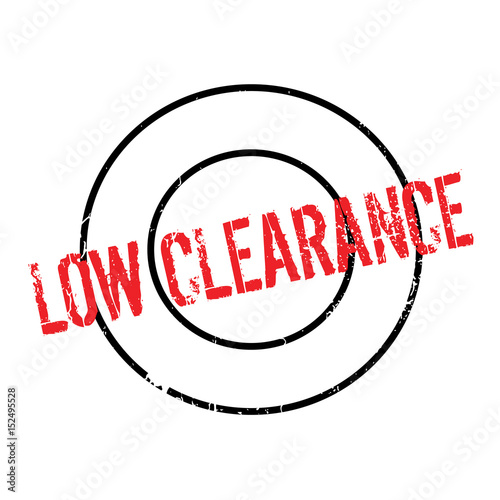 Low Clearance rubber stamp. Grunge design with dust scratches. Effects can be easily removed for a clean, crisp look. Color is easily changed.