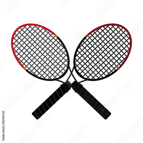 racket or racquet tennis accessories icon image vector illustration design 