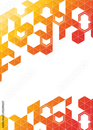 Abstract color light background pattern. triangles and hexagons mosaic