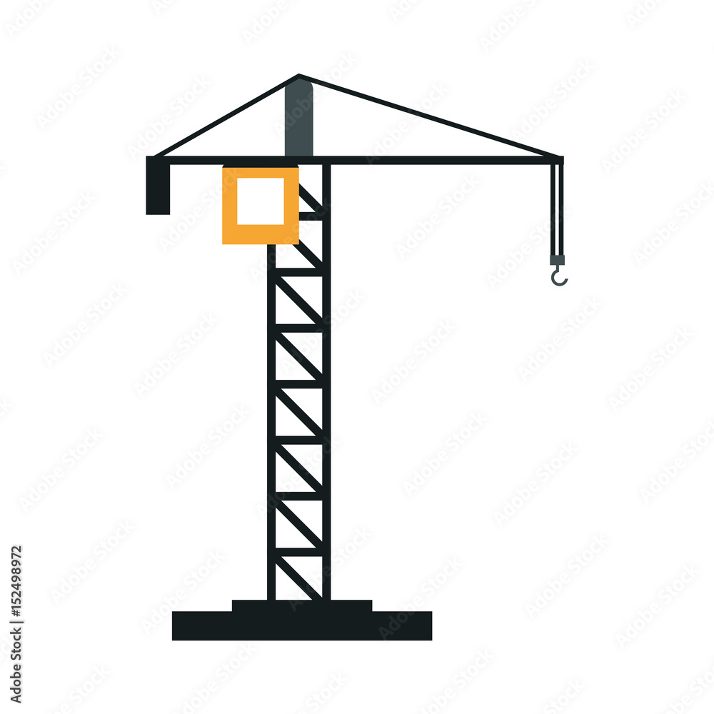 construction crane icon image vector illustration design construction crane icon image vector illustration design
