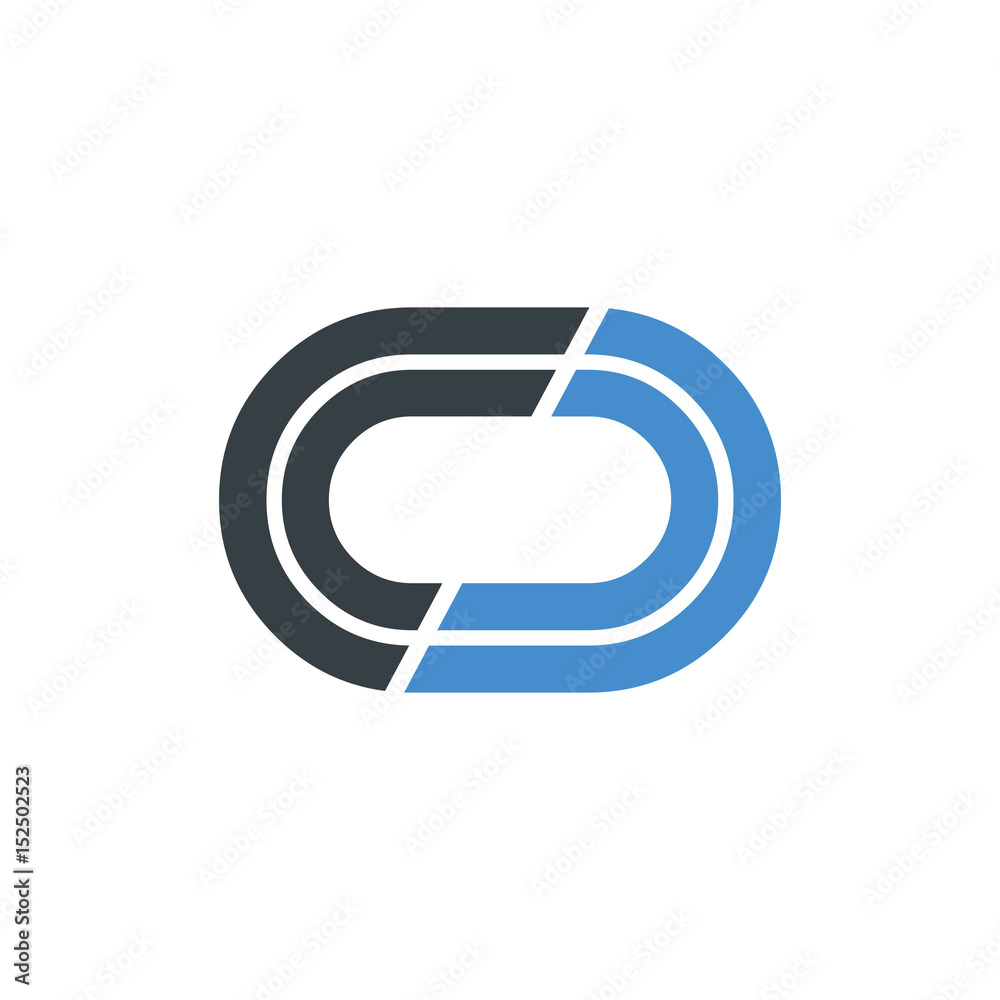 Initial Letter CO CC Linked Design Logo Initial Letter CO CC Linked Design Logo