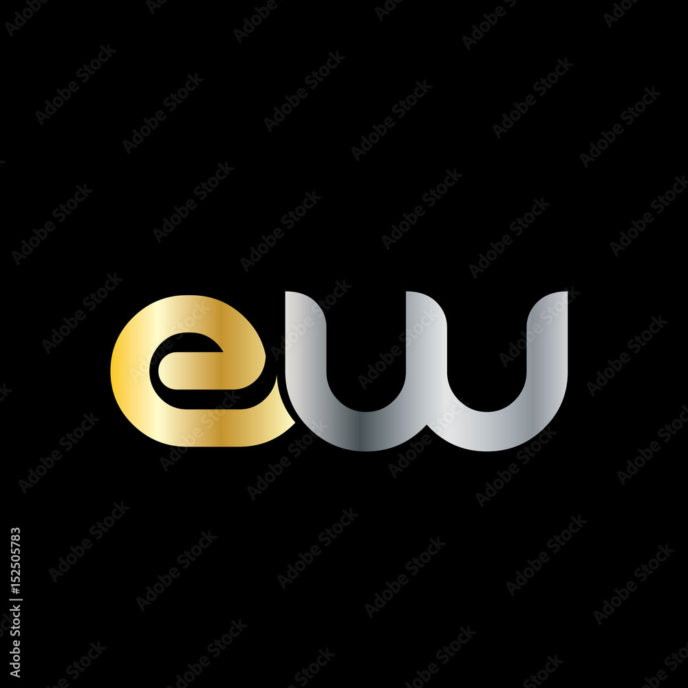 Initial Letter EW Rounded Lowercase Logo Initial Letter EW Rounded Lowercase Logo