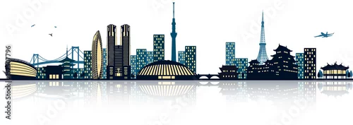 Obraz Tokio Tokio Japonia Asia Skyline z zabytkami