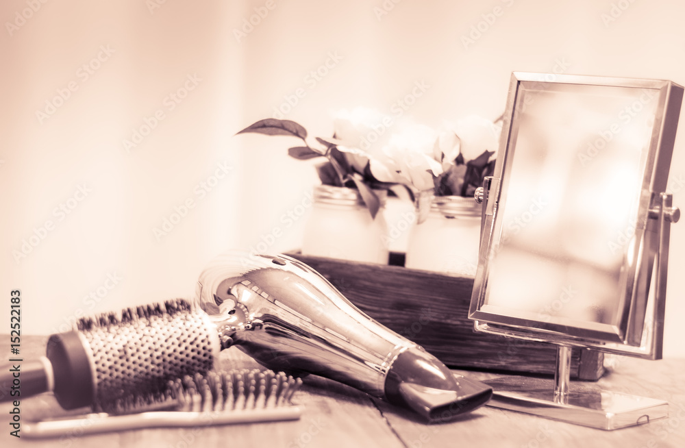 Barbershop background for men beauty salon hairdresser tools scissors  razor comb copy space Stock Photo  Alamy