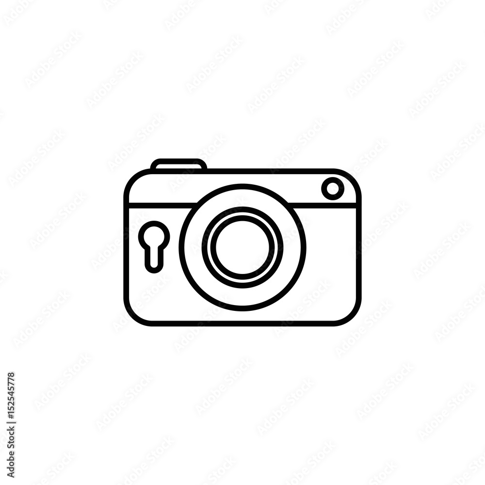 Vintage photographic camera icon vector illustration graphic design