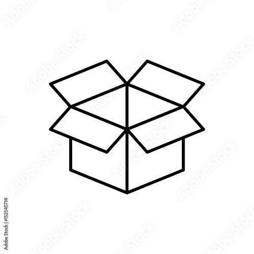 Box open symbol icon vector illustration graphic design