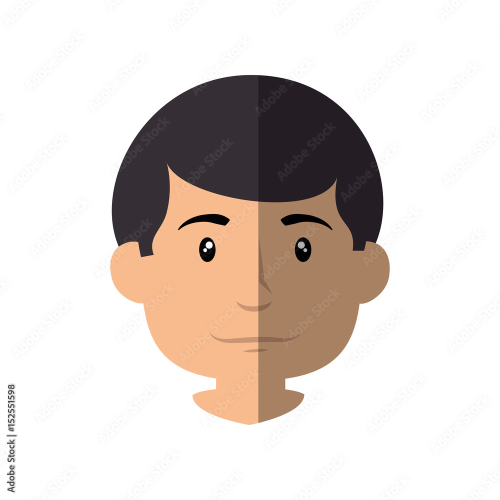 Man smiling cartoon icon vector illustration graphic design Man smiling cartoon icon vector illustration graphic design
