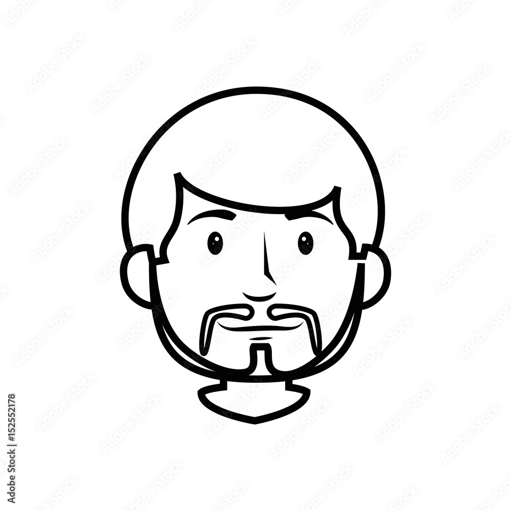 Man smiling cartoon icon vector illustration graphic design Man smiling cartoon icon vector illustration graphic design