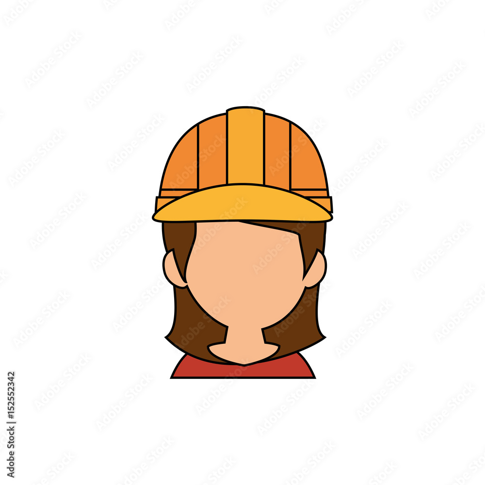 Woman worker faceless icon vector illustration graphic design Woman worker faceless icon vector illustration graphic design