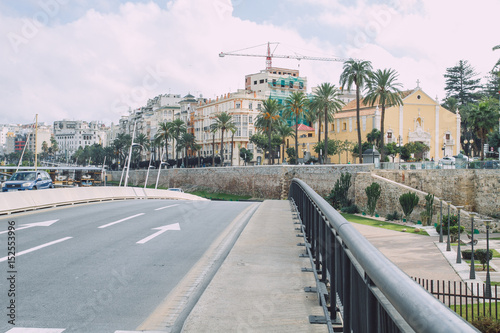 Ceuta city, Spain, 2013. Spring in Spain. View strets, nature in Ceuta. photo