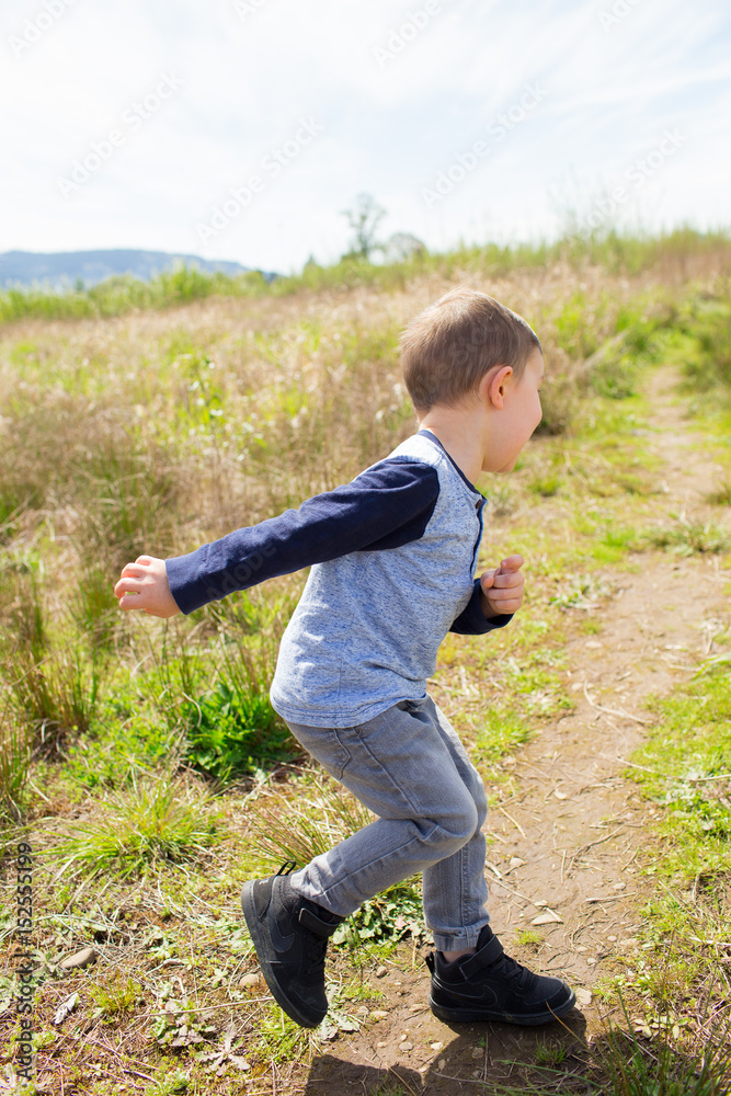 Lifestyle Portrait Young Boy Outdoors Lifestyle Portrait Young Boy Outdoors