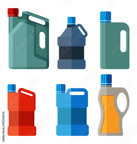 plastic canister with handle