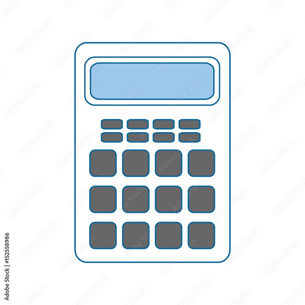 calculator device icon over white background. vector illustration calculator device icon over white background. vector illustration