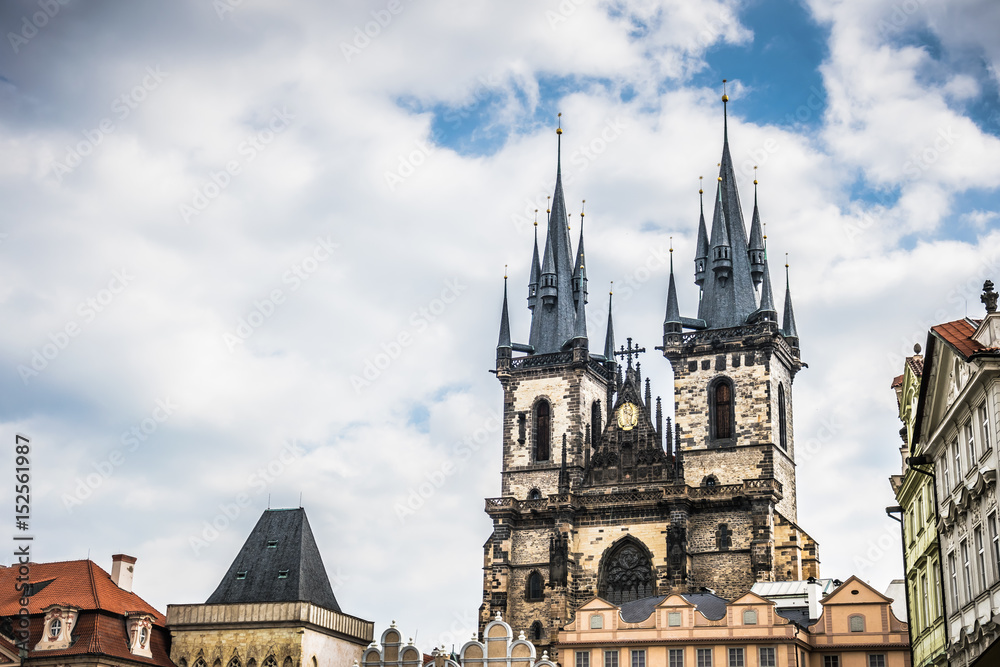 Старинная готическая Прага. Средневековая архитектура Европы