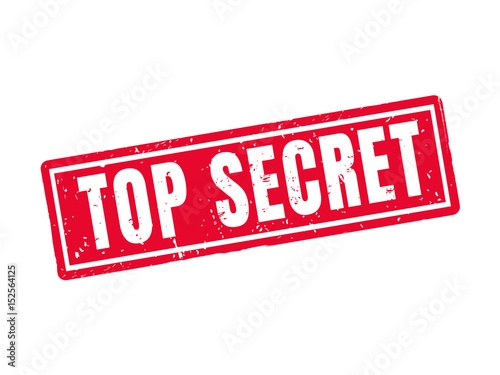 top secret red stamp style