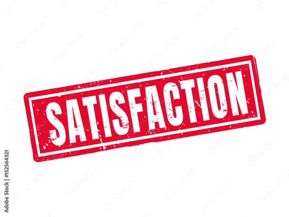 Fototapeta premium satisfaction red stamp style