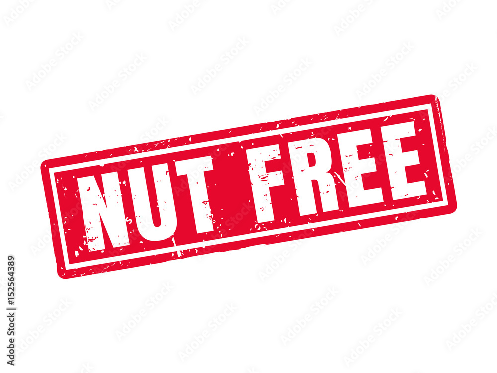 nut free red stamp style nut free red stamp style