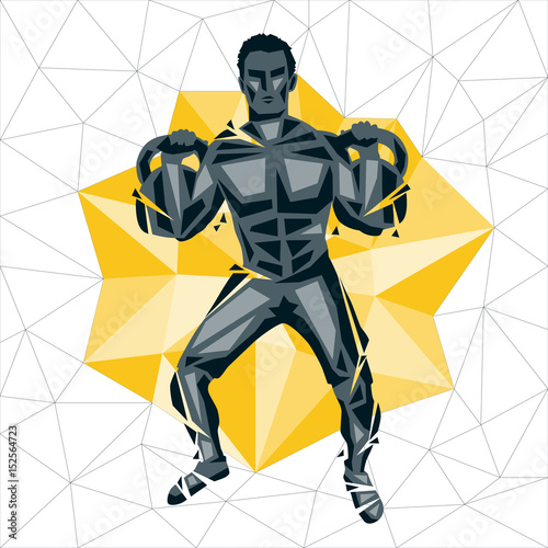 Geometric Crossfit concept