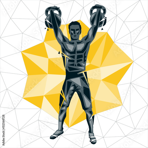 Geometric Crossfit concept