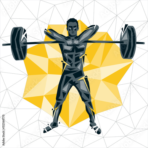 Geometric Crossfit concept