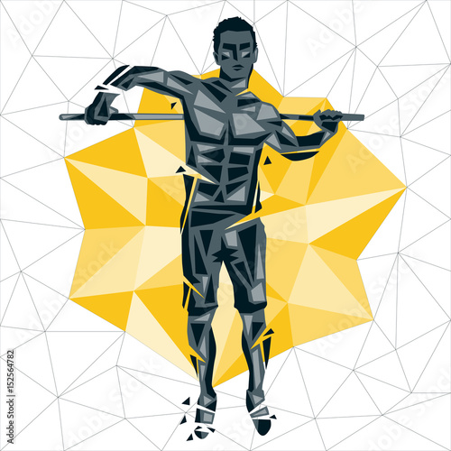 Geometric Crossfit concept