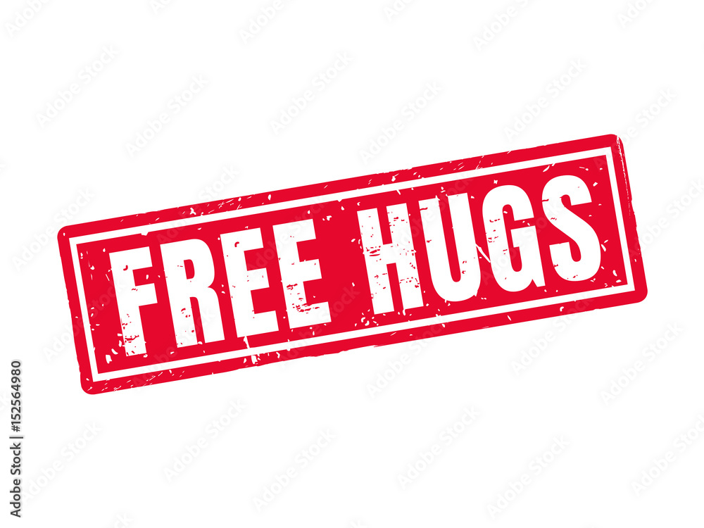 free hugs red stamp style free hugs red stamp style