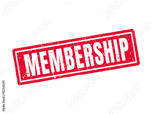 membership red stamp style