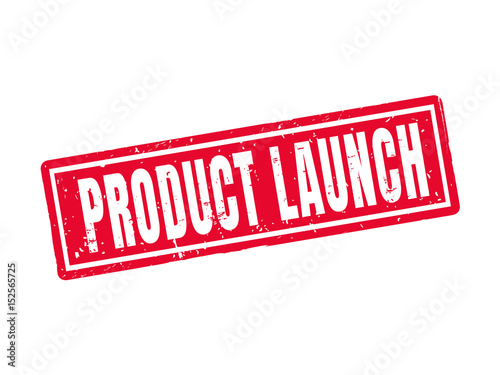 product launch red stamp style