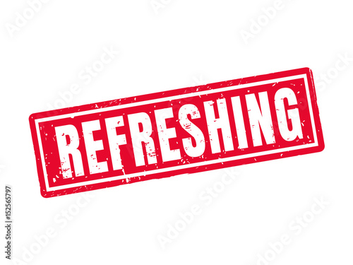 refreshing red stamp style