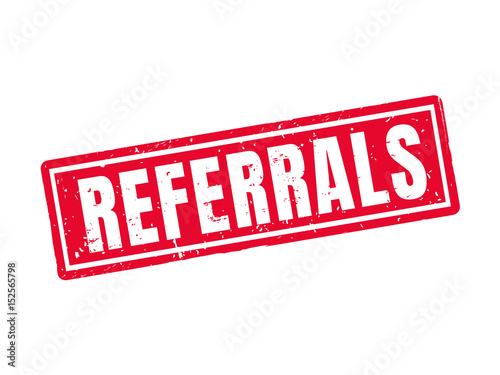 referrals red stamp style