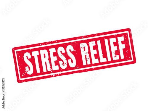 stress relief red stamp style