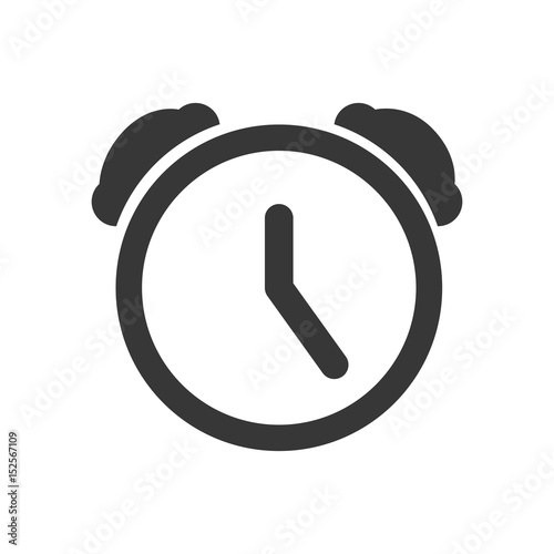 clock alarm pictogram vector icon illustration graphic design