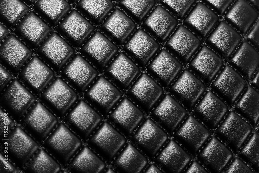 Leather black and stylish background Leather black and stylish background
