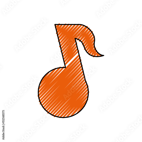 music note tune vector icon illustration graphic design photo