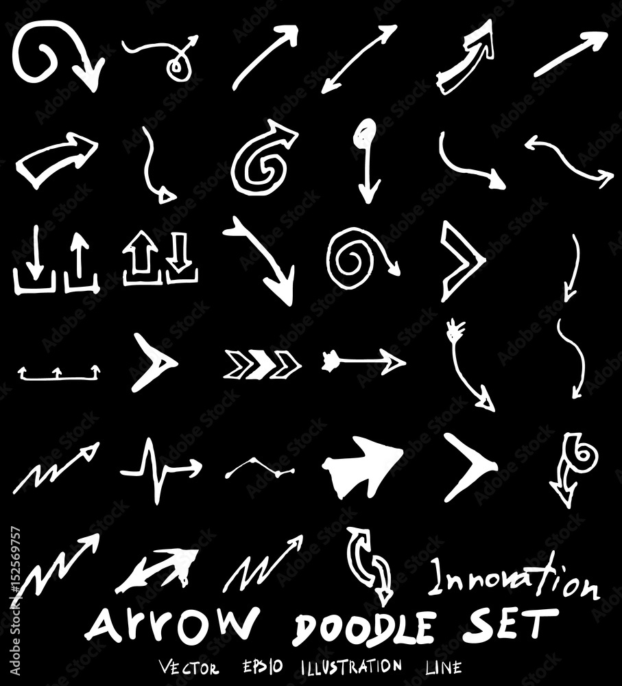 Business set sketch vector ink doodle on chalkboard eps10 Business set sketch vector ink doodle on chalkboard eps10